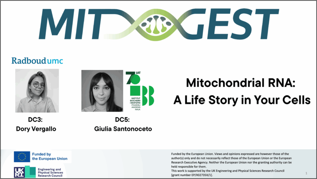 Slide with two doctoral candidates